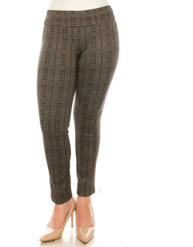 Figure Defining Slim Ankle Pull On Pants
