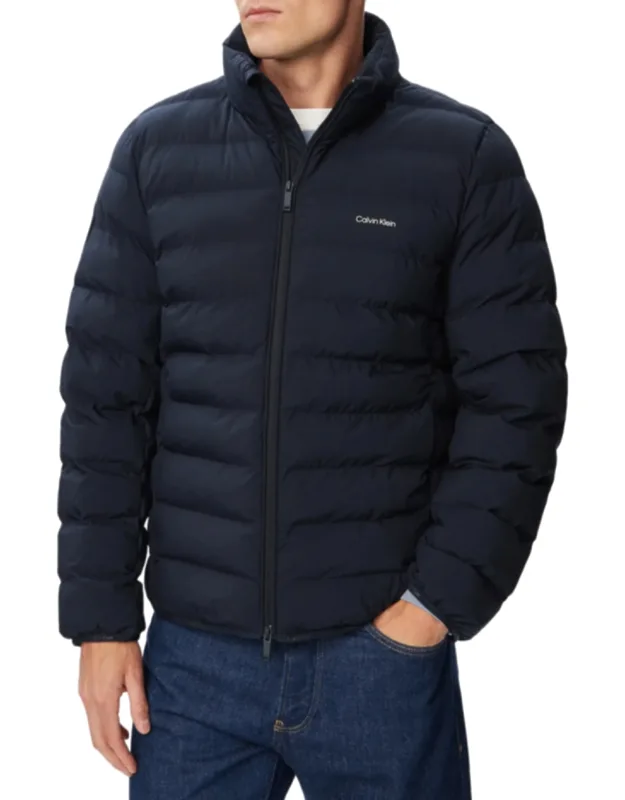 Lightweight Quilted Puffer Jacket With High Collar