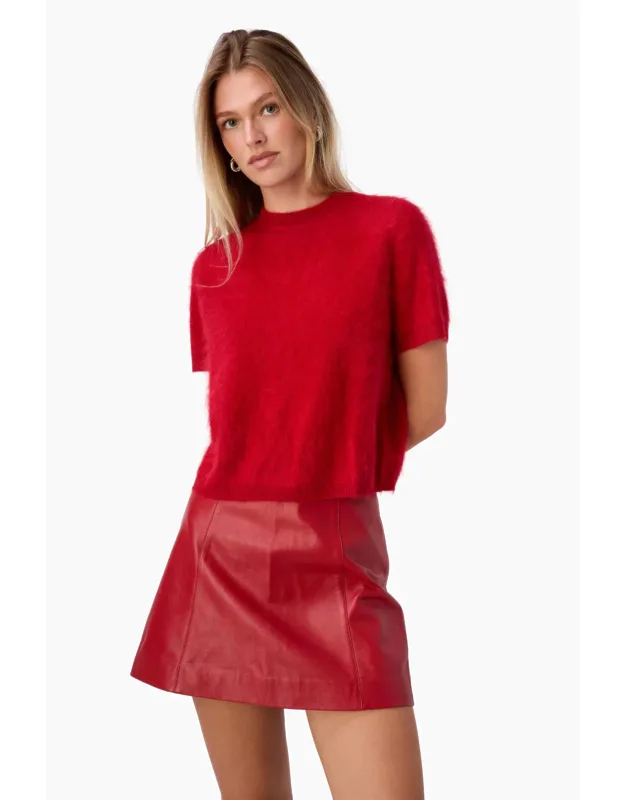 Leather Mini Skirt