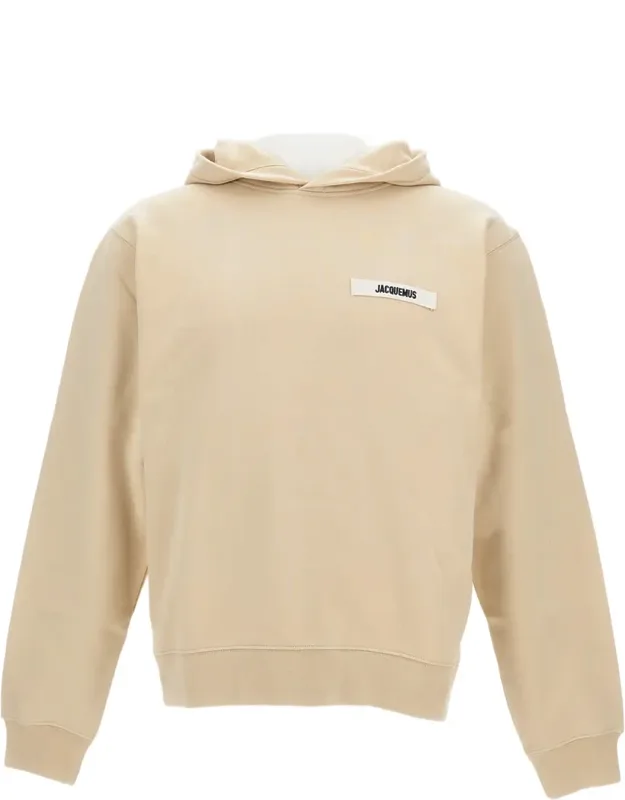 Gros Grain Logo Cotton Hoodie