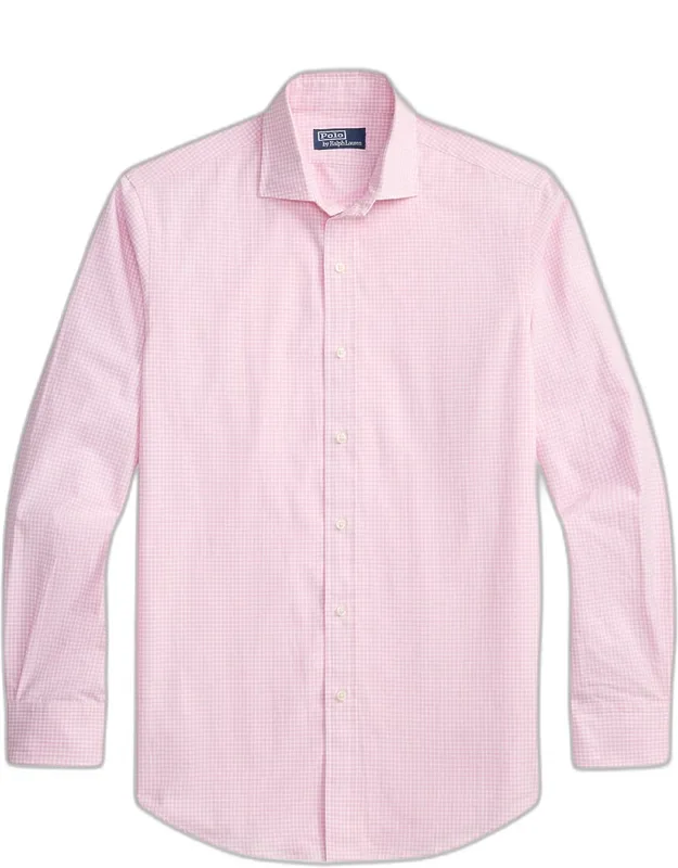 Gingham Cotton Poplin Button-front Shirt
