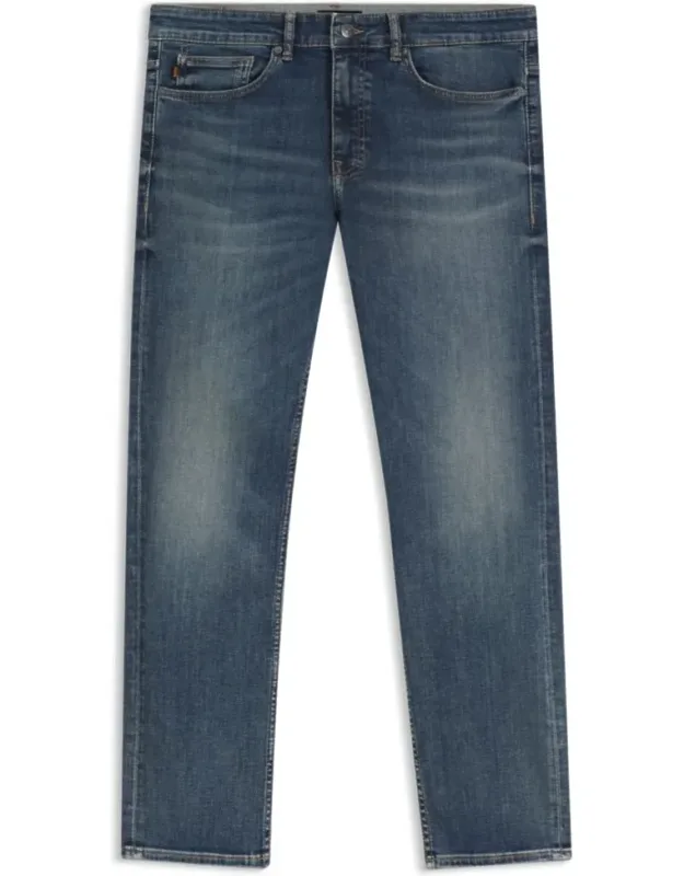 Slim-fit Jeans In Stretch Cotton Blend, Soft Motion Denim, Flexible Quality