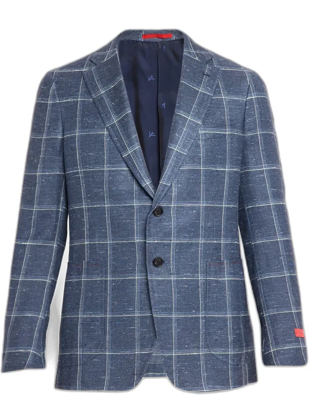 Over-check Two-button Sport Coat
