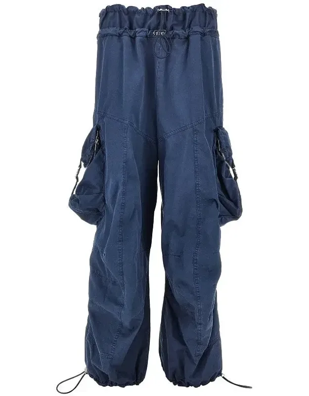 Washed Cotton Cargo Pants