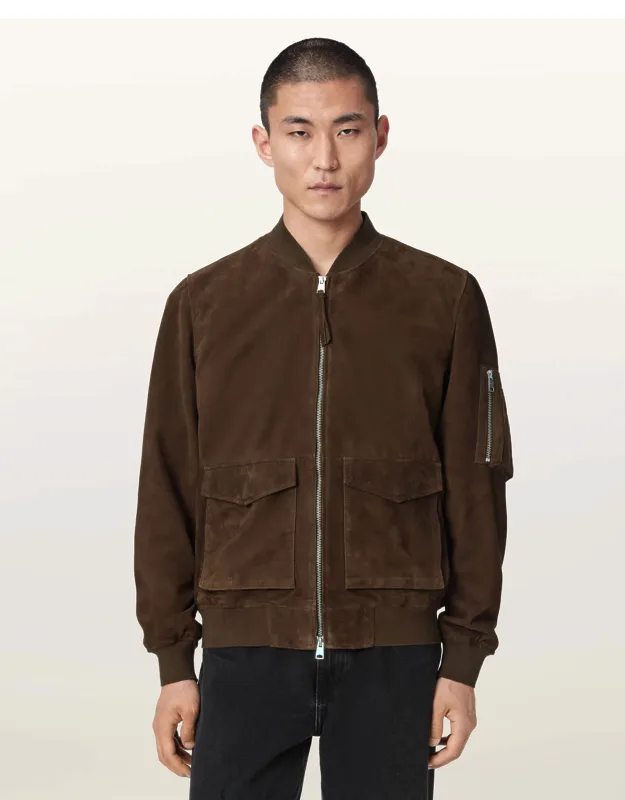 Rokko Relaxed Suede Bomber Jacket