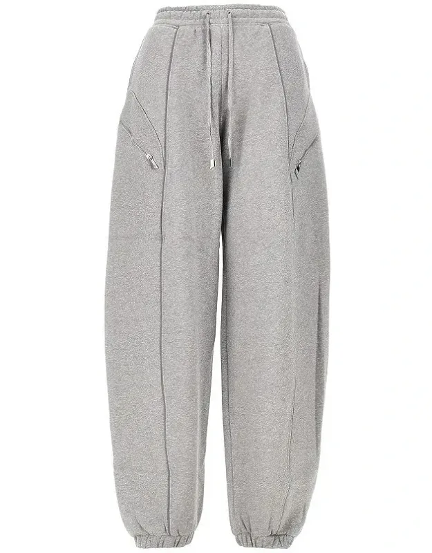 Mélange Cotton Jogging Pants