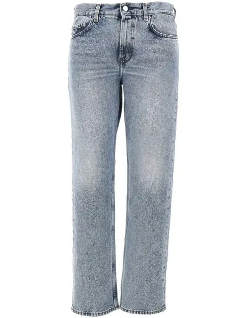 Vintage Wash Straight Jeans