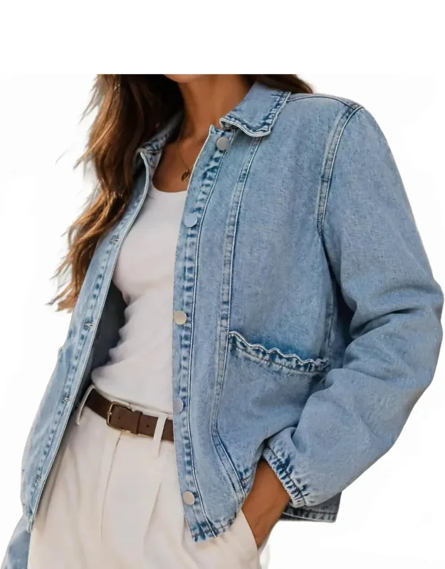 Willow Scallop Denim Jacket