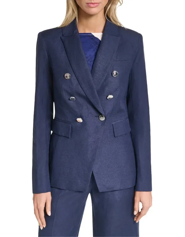 Linen Double Breasted Blazer