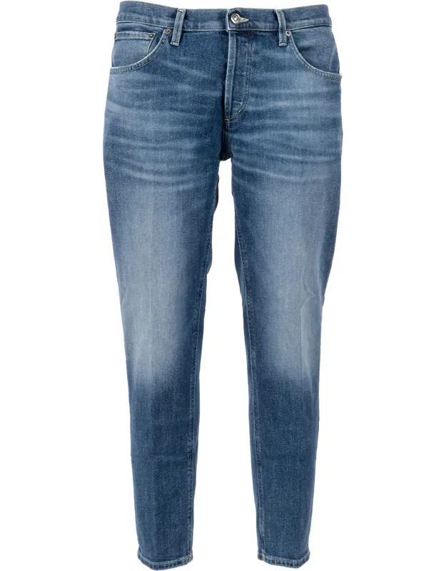 Mid Rise Tapered Jeans