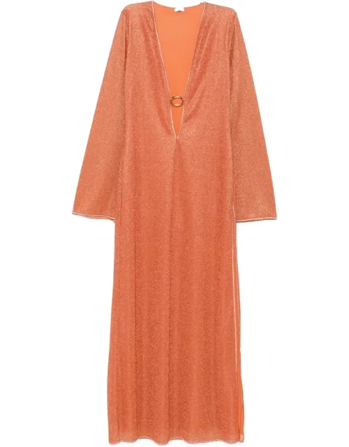 Lurex-detail Cut-out Dress