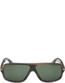 William-02 Acetate Rectangle Sunglasses