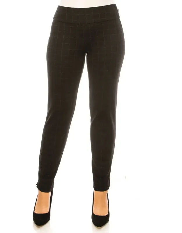 Figure-defining Slim Ankle Pull On Pants
