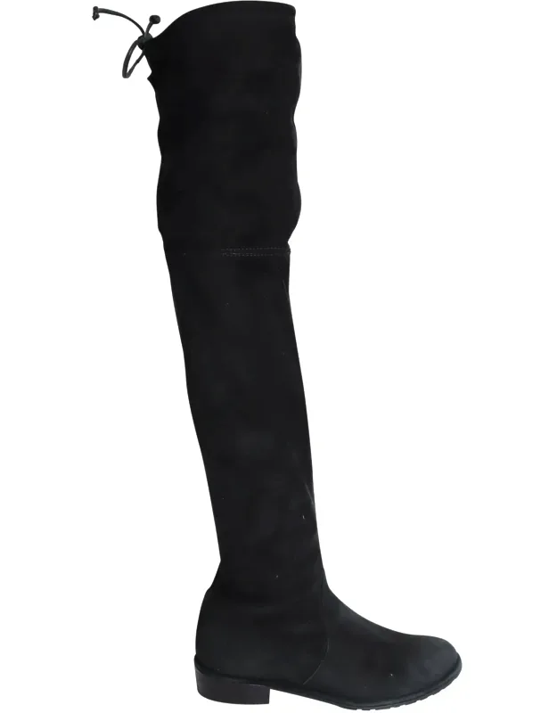 Lowland Over The Knee Boots With Leather Tie