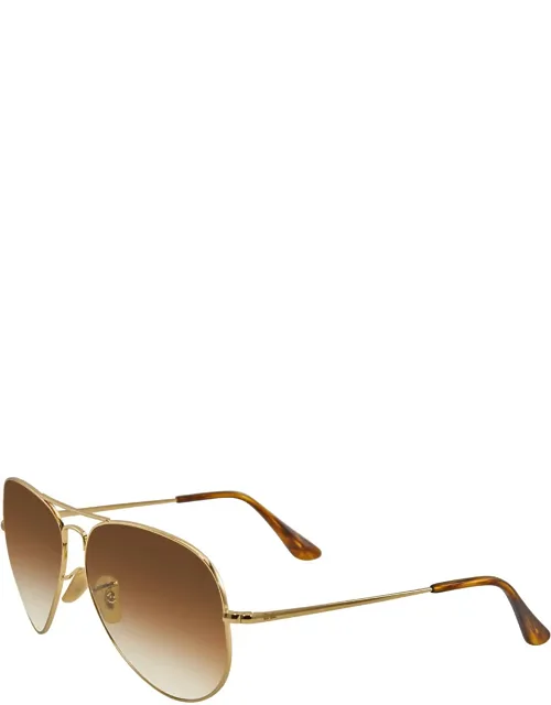 Aviator Metal Ii Light Brown Gradient Sunglasses