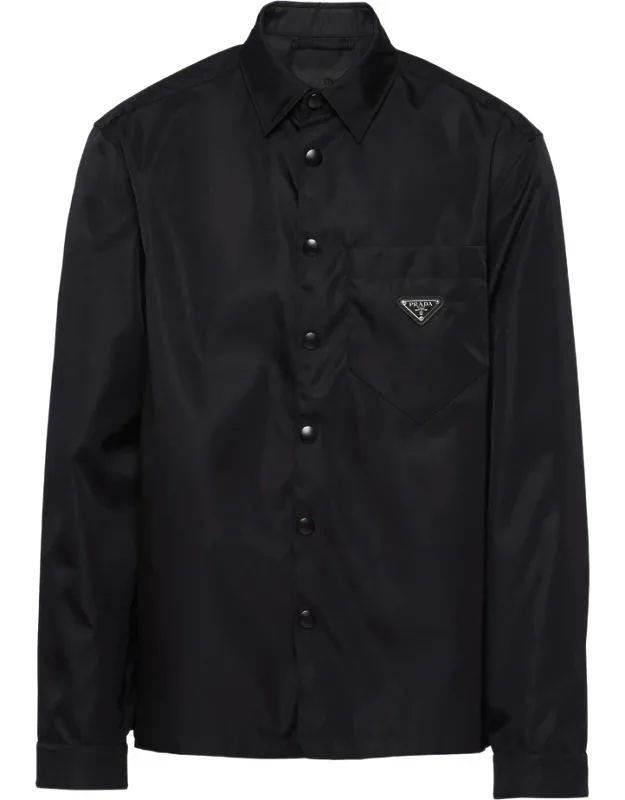 Re-nylon Point-collar Shirt
