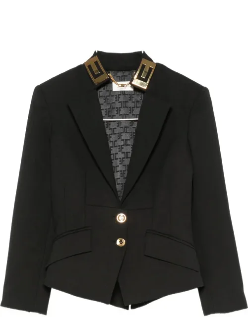 Double-button Peaked-lapel Blazer