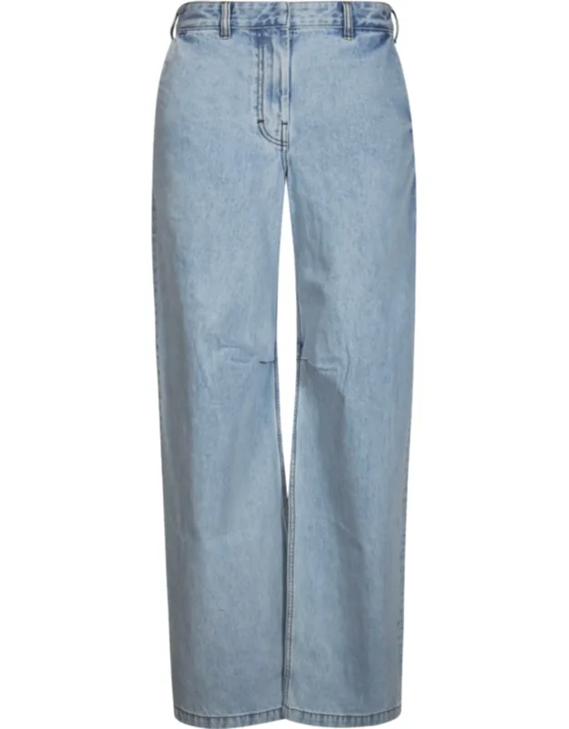 Faded Wide-leg Jeans