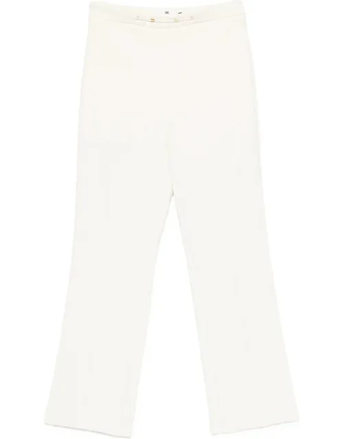 Cropped Logo-plaque Trousers
