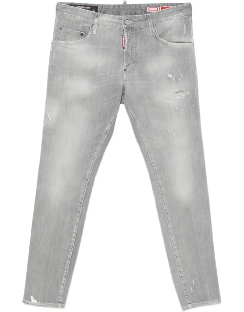 Skater Distressed Logo-tag Denim Jeans
