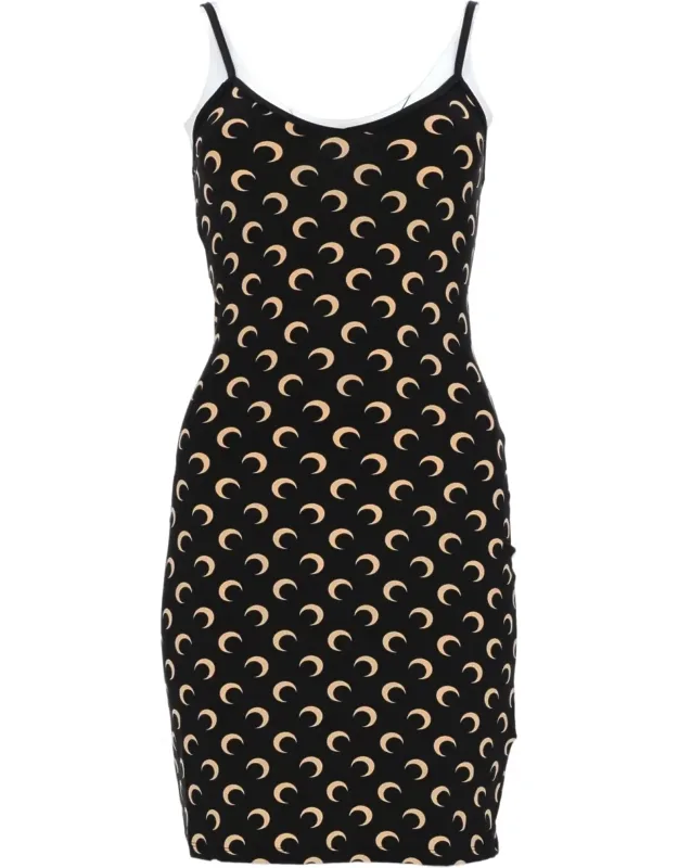 Crescent Moon Scoop Neck Dress