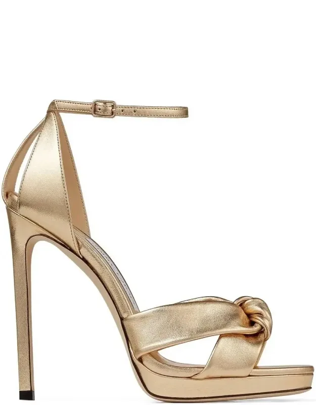 Rosie 120 Metallic Nappa Sandals