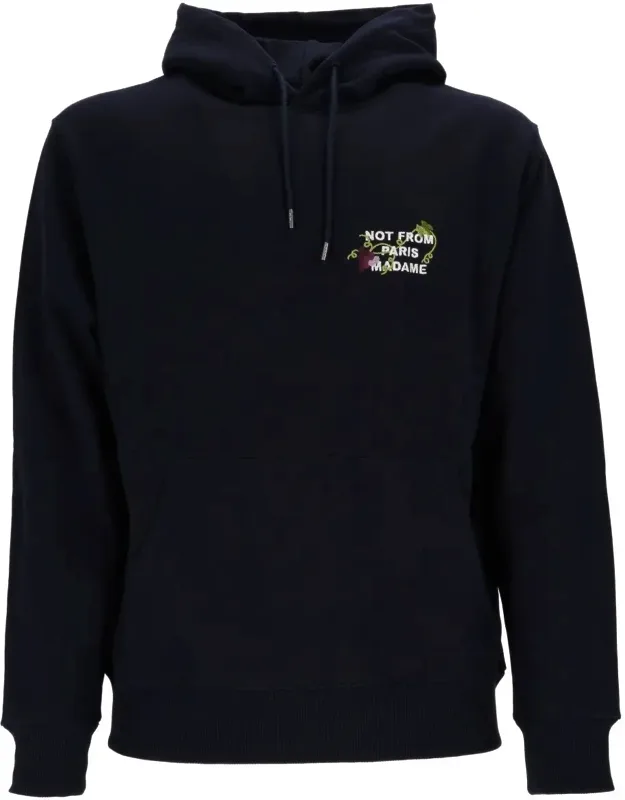 Vine Embroidered Slogan Hoodie