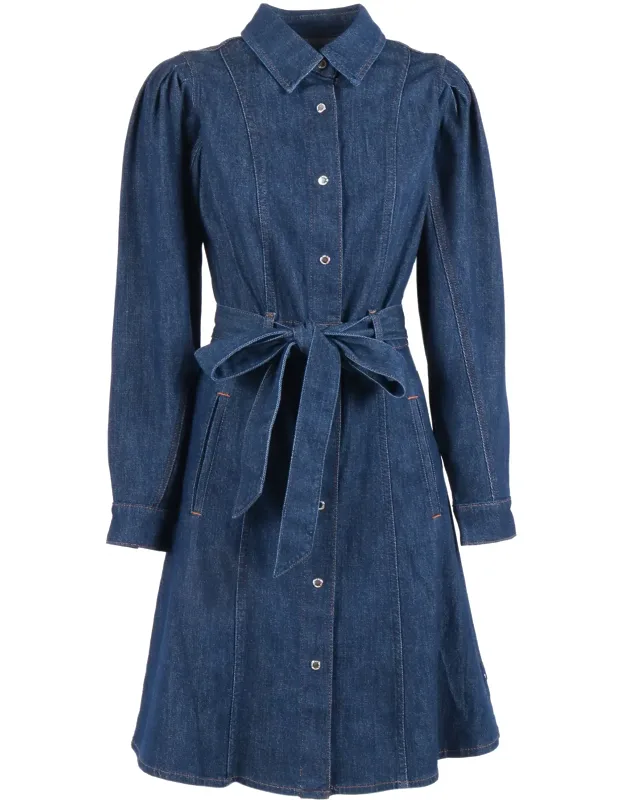 Puff Sleeve Mini Dress