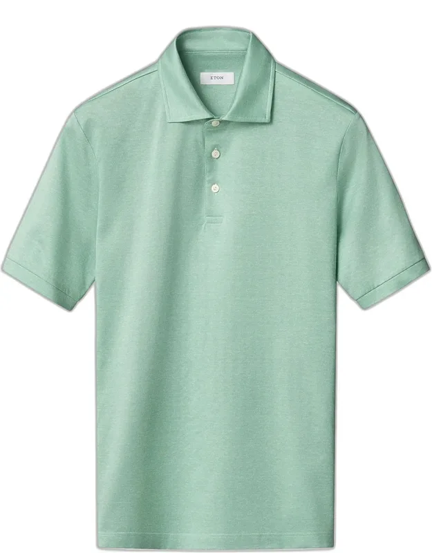 Filo Di Scozia Jacquard Cotton Polo Shirt