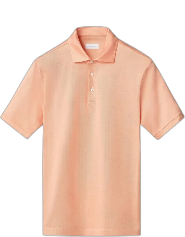 Filo Di Scozia Jacquard Cotton Polo Shirt
