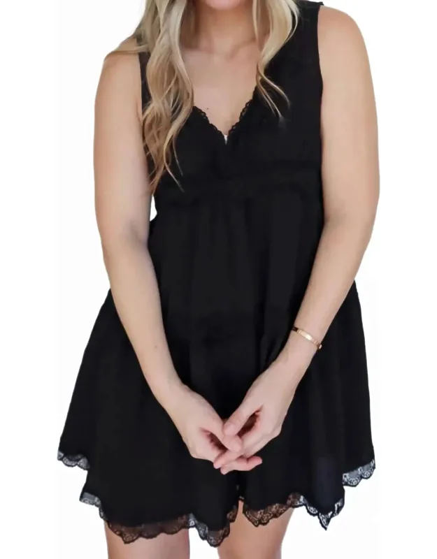 Rosemary Mini Dress With Lace Detail