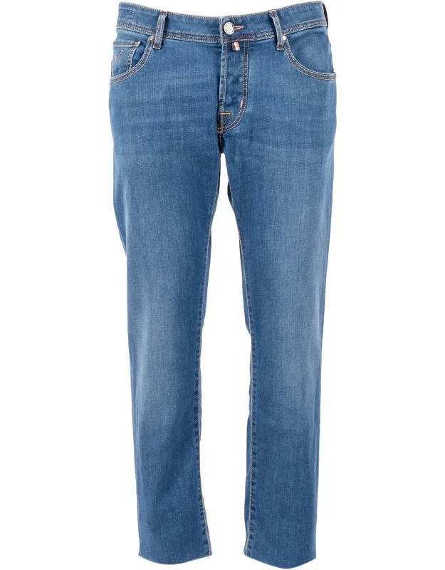 Slim Fit Faded Jeans