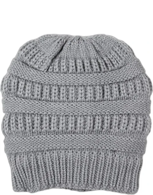 Fleece Lining Soft Cable Knit Beanie