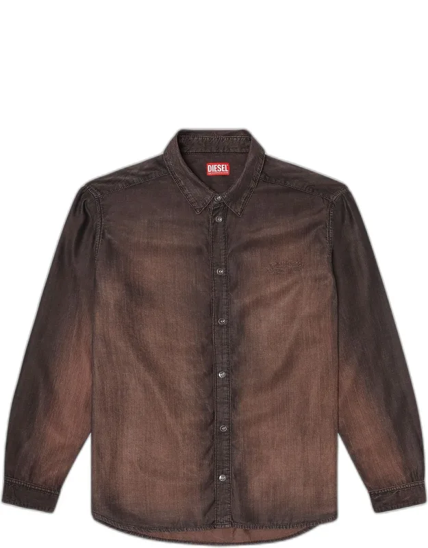 Spread Collar Ombré Shirt