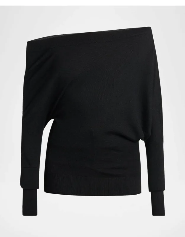Asymmetric Off-shoulder Sweater