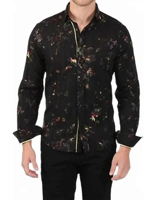 Floral Print Button Down Shirt