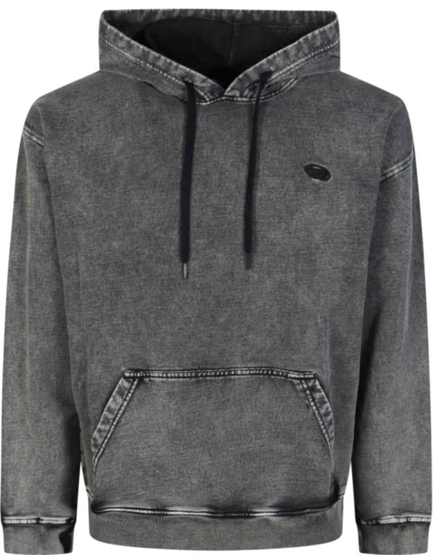 Faded Black Boxt Stitched Hoodie