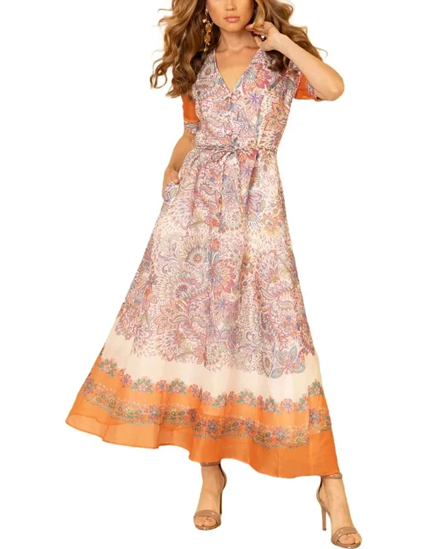 Silk & Linen Maxi Dress