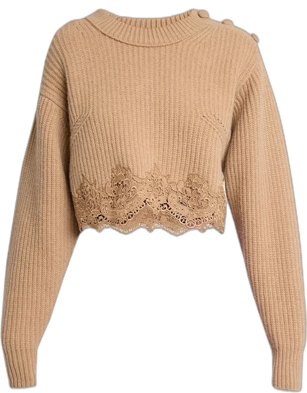 Lace Trim Pullover