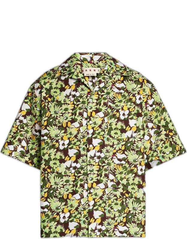 Floral Cotton Camp Shirt