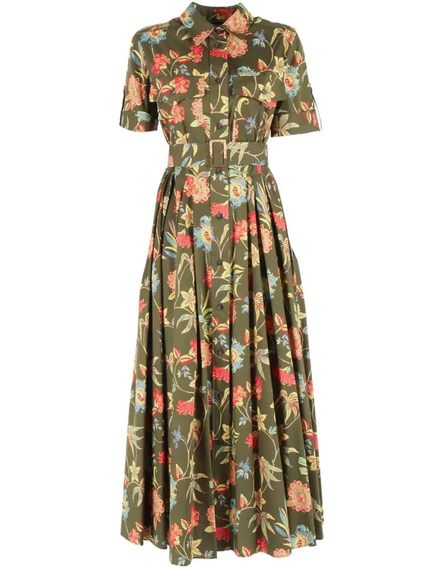 Floral Belted Day Dress