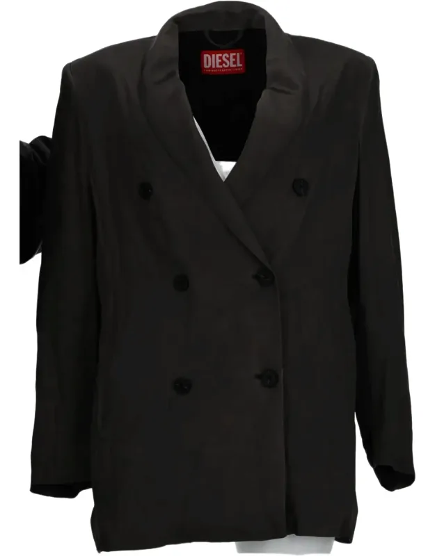 Double-breasted Fluid Viscose Blazer