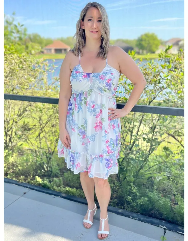Garden Wedding Mini Dress
