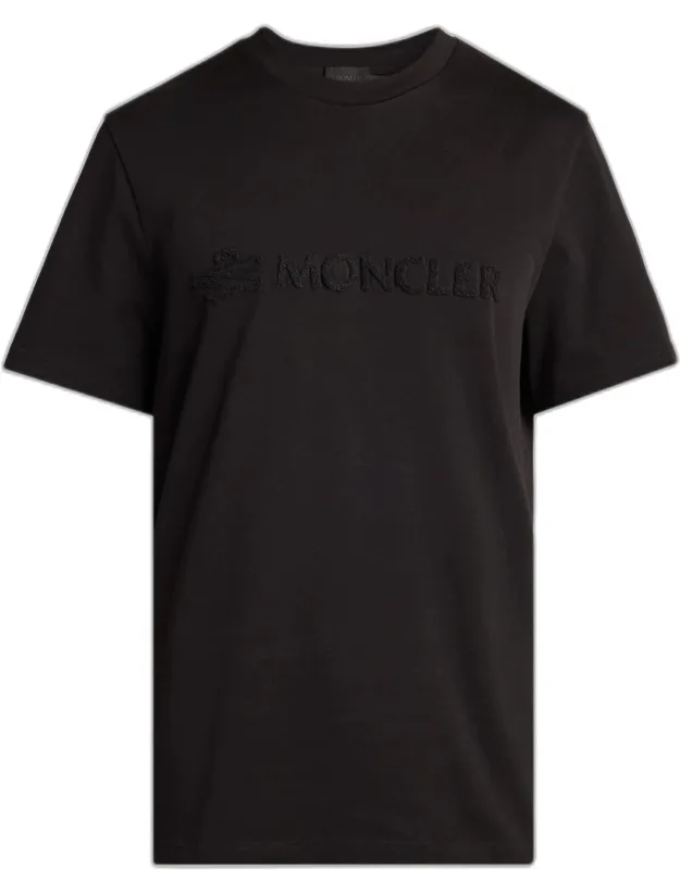 Tonal Terry-logo Crewneck T-shirt
