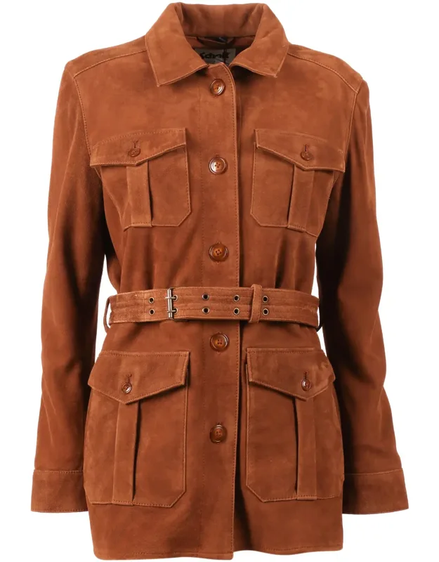 Suede Leather Tailored Jacket