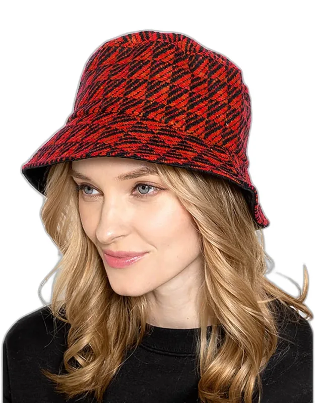 Geometric Patterned Bucket Hat