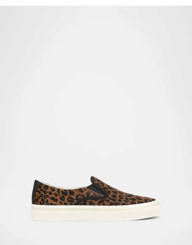 Leopard Calf Hair Slip-on Sneakers