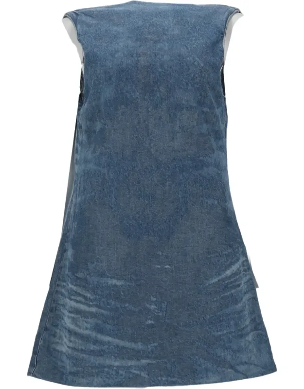 Scoop Neck Denim Dress
