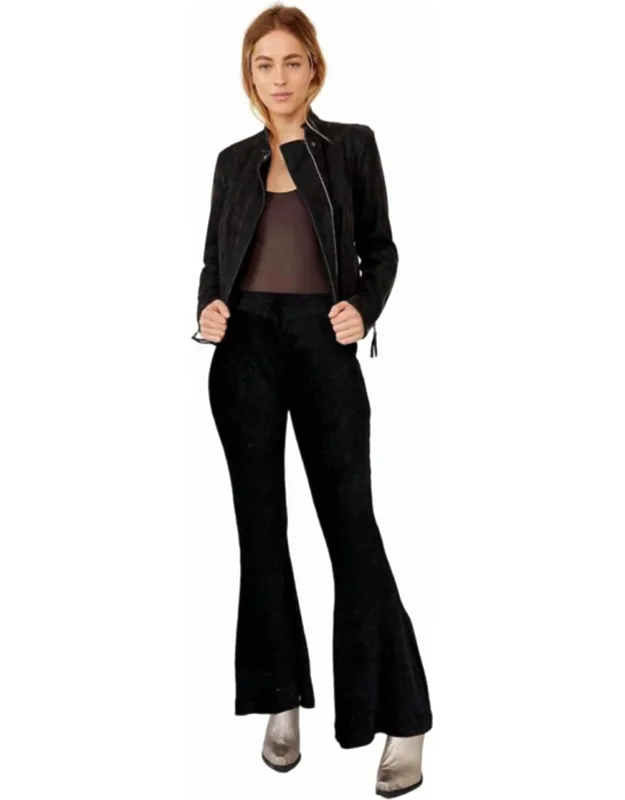 So Charming Velvet Flare Pants