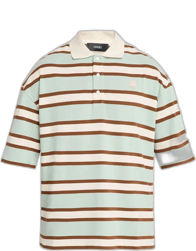 Cotton Multi-stripe Polo Shirt